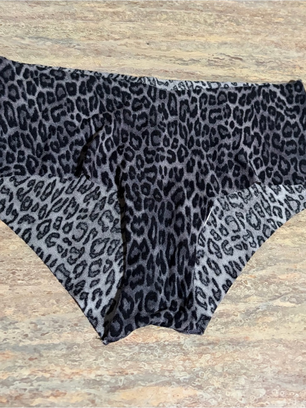 Victoria’s Secret Grey Leopard Print Cheeky Panty